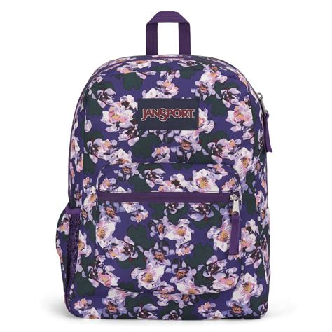 jansport backpack purple petals.